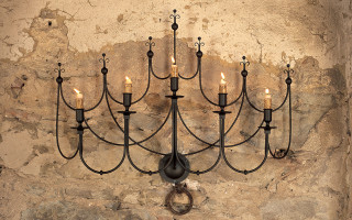 lampadario in ferro regno